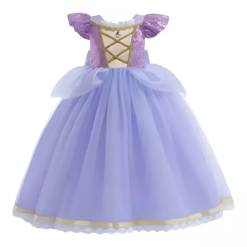 Costum Disney - Rochie Printesa Roz cu Mov