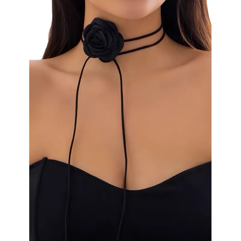 Colier Chocker,  Trandafir - 876765