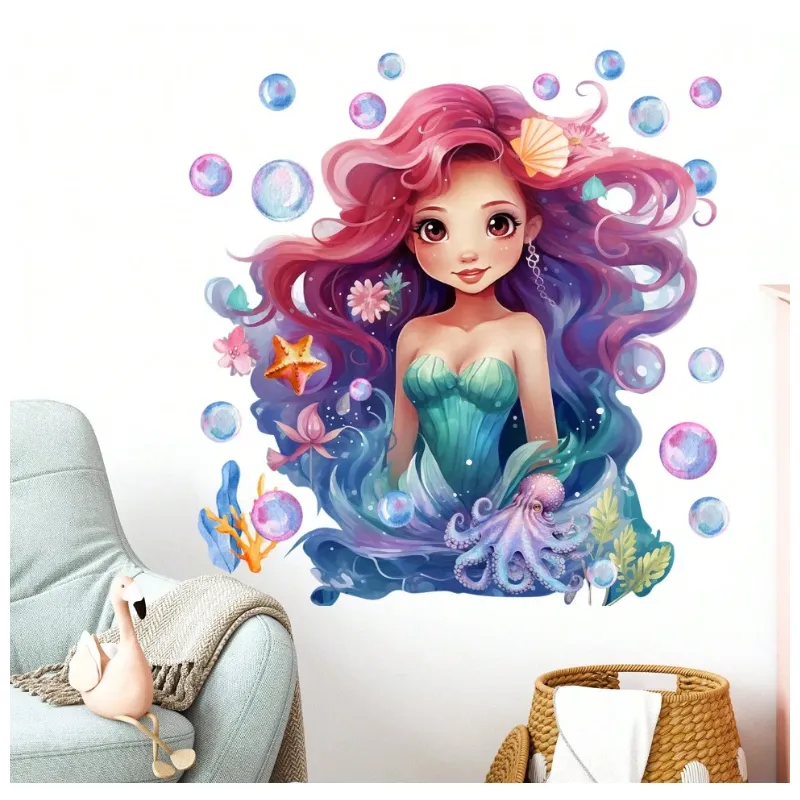 Sticker Perete Autocolant Ariel, Mica Sirena 39 x 40 - 710154