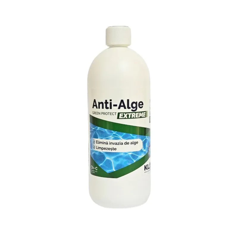 Algicid Anti Alge Green Protect Extreme, Kloer, fara clor, pentru apa piscina, 1 L