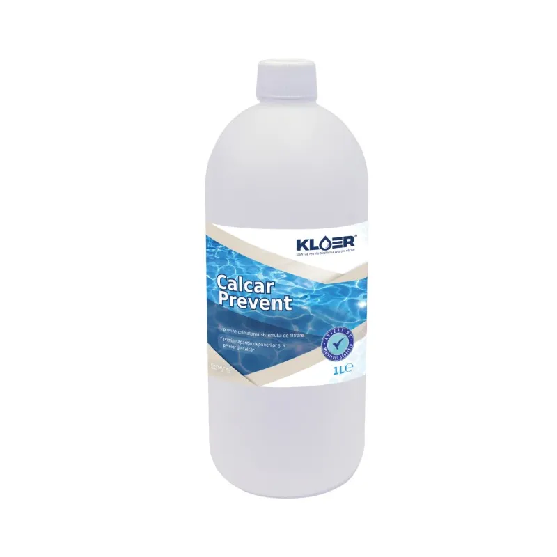 Calcar prevent Kloer, lichid, pentru apa piscina, 1 L