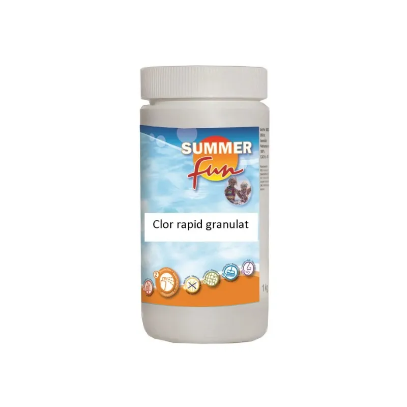 Clor rapid granulat Summer Fun, pentru apa piscina, 1 kg