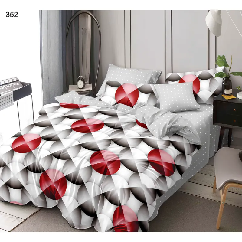 Lenjerie de Pat Bumbac Finet 6 Piese  - PUC283