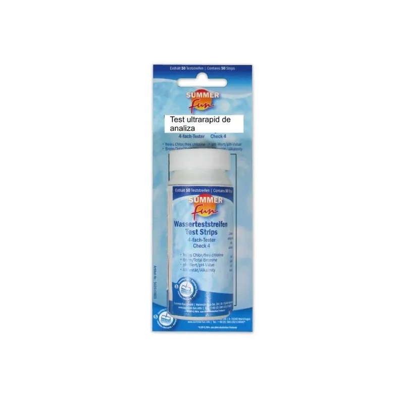 Test ultrarapid pentru analiza apa piscina, Summer Fun, 50 betisoare
