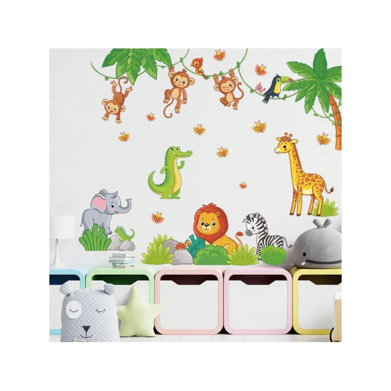 Sticker Perete Autocolant Animale de Padure -  100x85cm - 65659