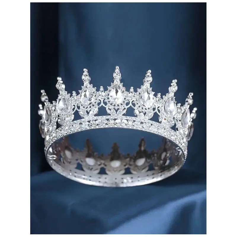 Diadema (Coronita) Mireasa cu Strasuri - Argintie - 287833