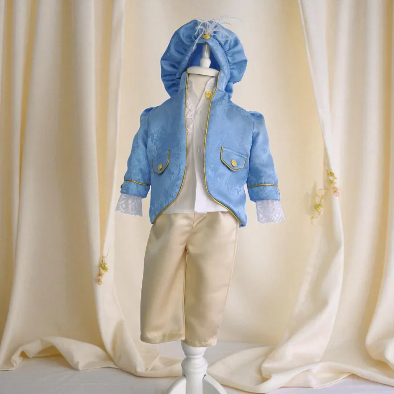 Costum Pentru Botez, Gentlemanul Mării, 4 piese, Bleau - Gabb3