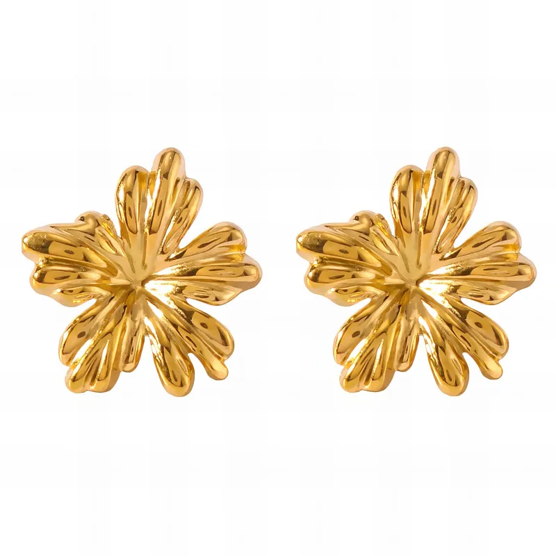 Cercei Fleur d’Or, Otel Placat cu Aur 18K - 89687-0