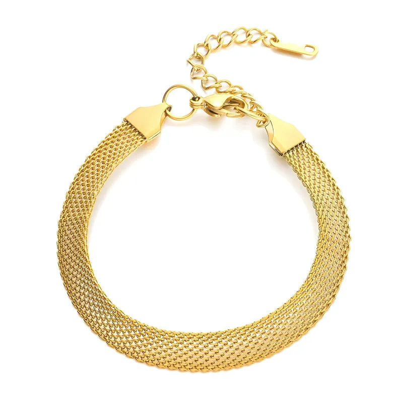 Bratara Golden Threads, Otel Placat cu Aur 18K - 87300-0