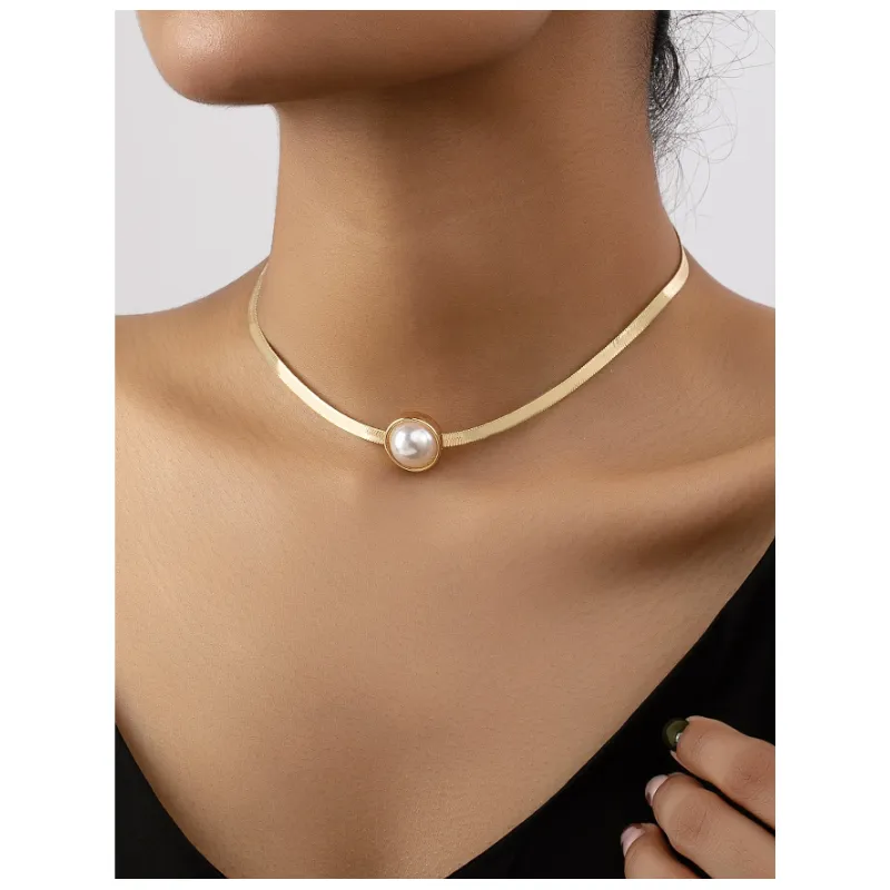 Colier auriu cu Perla - 702414