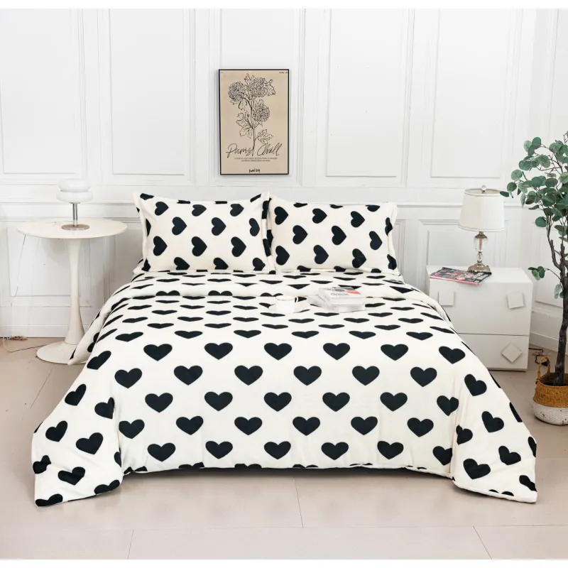 Lenjerie Cocolino 4 piese, cu Elastic, Pat Dublu -  PIT395