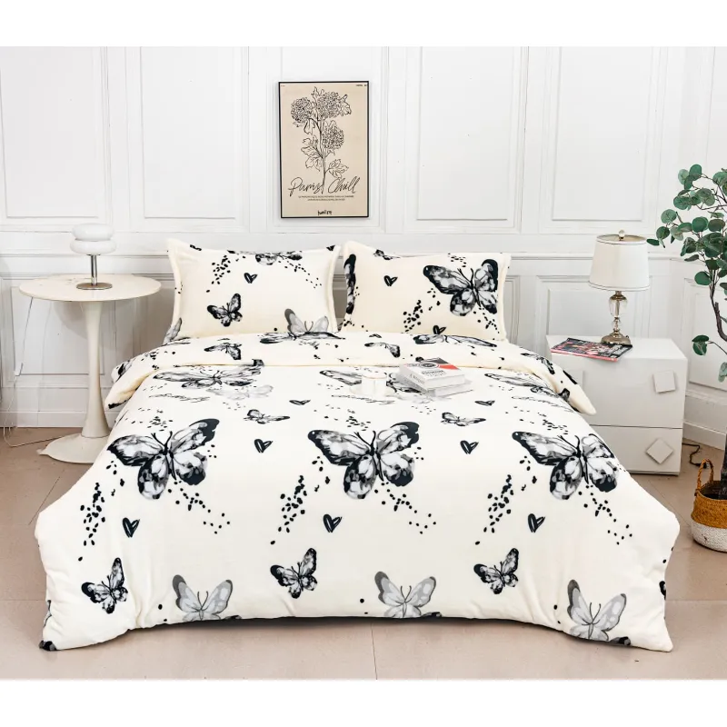 Lenjerie Cocolino 4 piese, cu Elastic, Pat Dublu -  PIT398