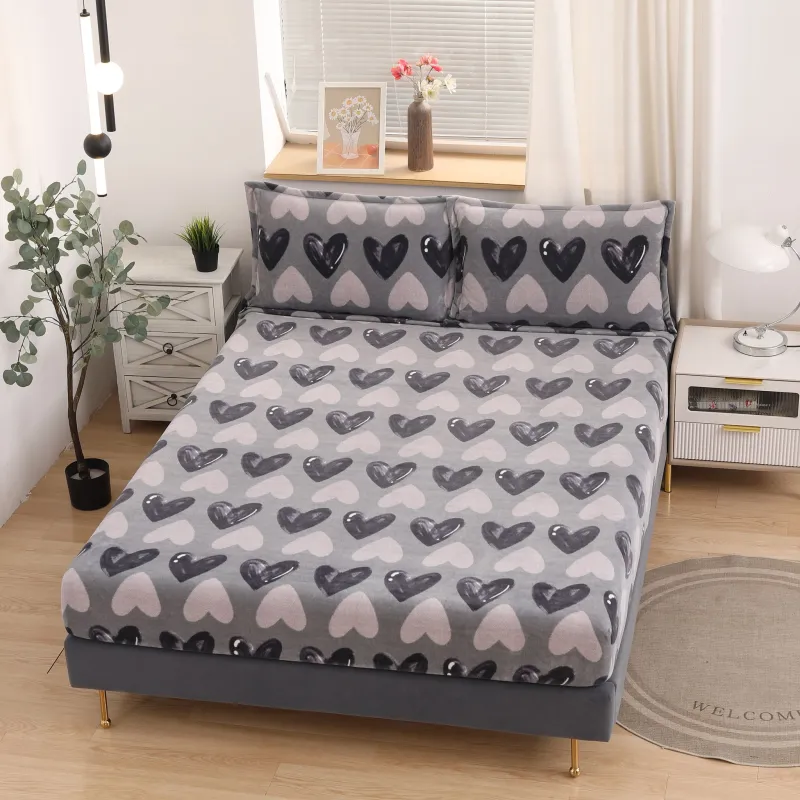 Husa de Pat Cocolino cu Elastic + 2 Fete de Perna pentru Pat Dublu - SUZ136