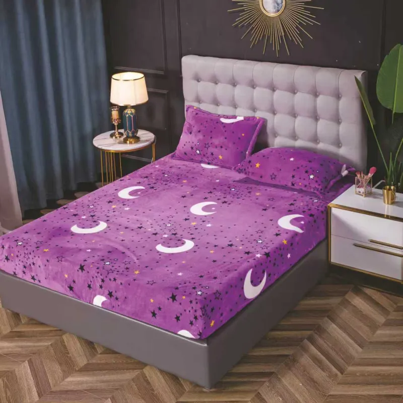Husa de Pat Cocolino cu Elastic + 2 Fete de Perna pentru Pat Dublu - SUZ138
