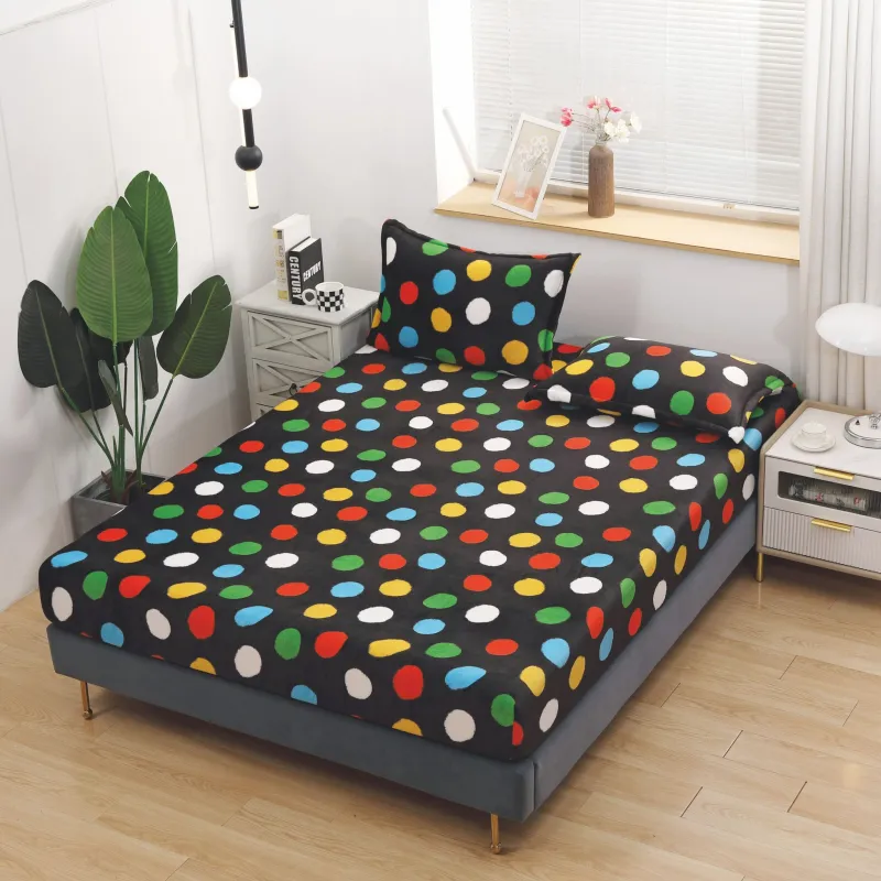 Husa de Pat Cocolino cu Elastic + 2 Fete de Perna pentru Pat Dublu - SUZ145