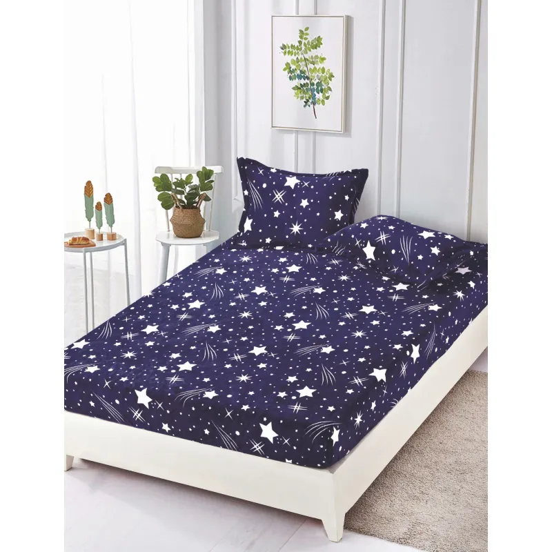 Husa de Pat Cocolino cu Elastic + 2 Fete de Perna pentru Pat Dublu - SUZ146
