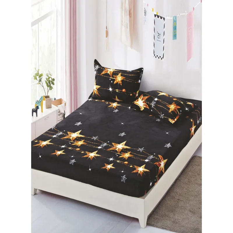 Husa de Pat Cocolino cu Elastic + 2 Fete de Perna pentru Pat Dublu - SUZ148