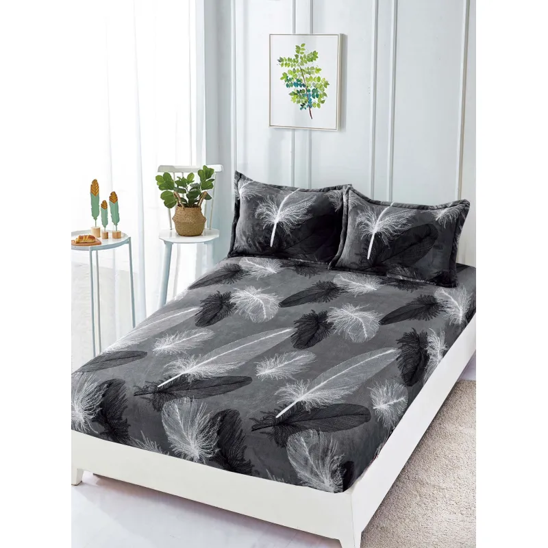 Husa de Pat Cocolino cu Elastic + 2 Fete de Perna pentru Pat Dublu - SUZ150
