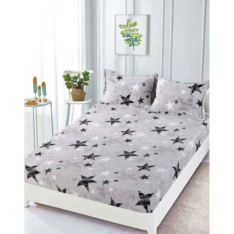 Husa de Pat Cocolino cu Elastic + 2 Fete de Perna pentru Pat Dublu - SUZ152