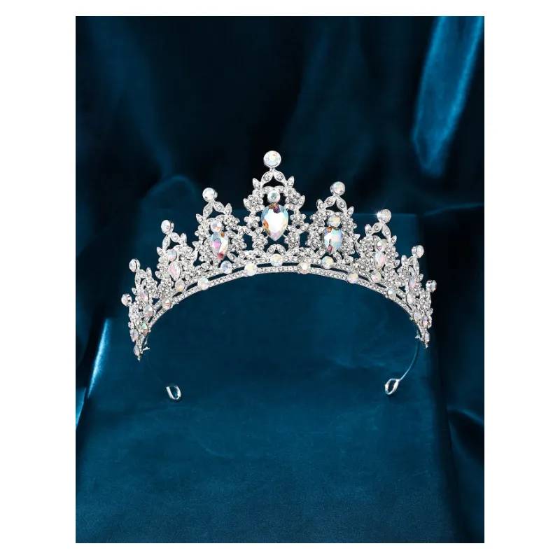 Diadema (Coronita) Mireasa cu Strasuri -Argintie - 606118