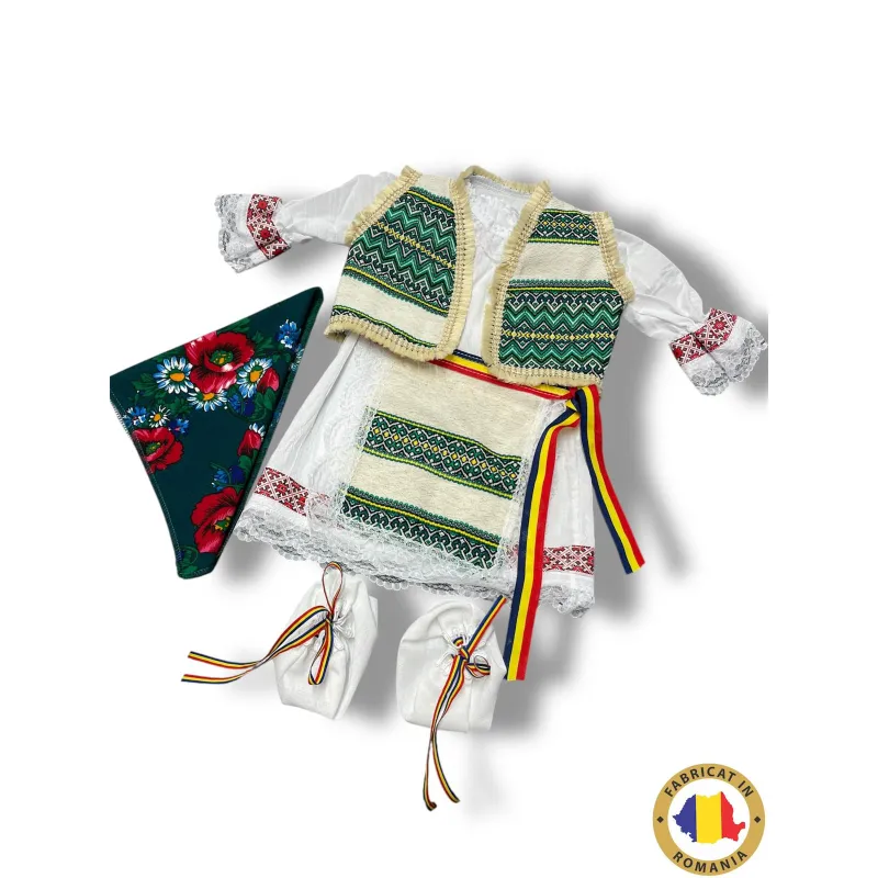 Rochita traditionala pentru fetite + batic - TDPITI28