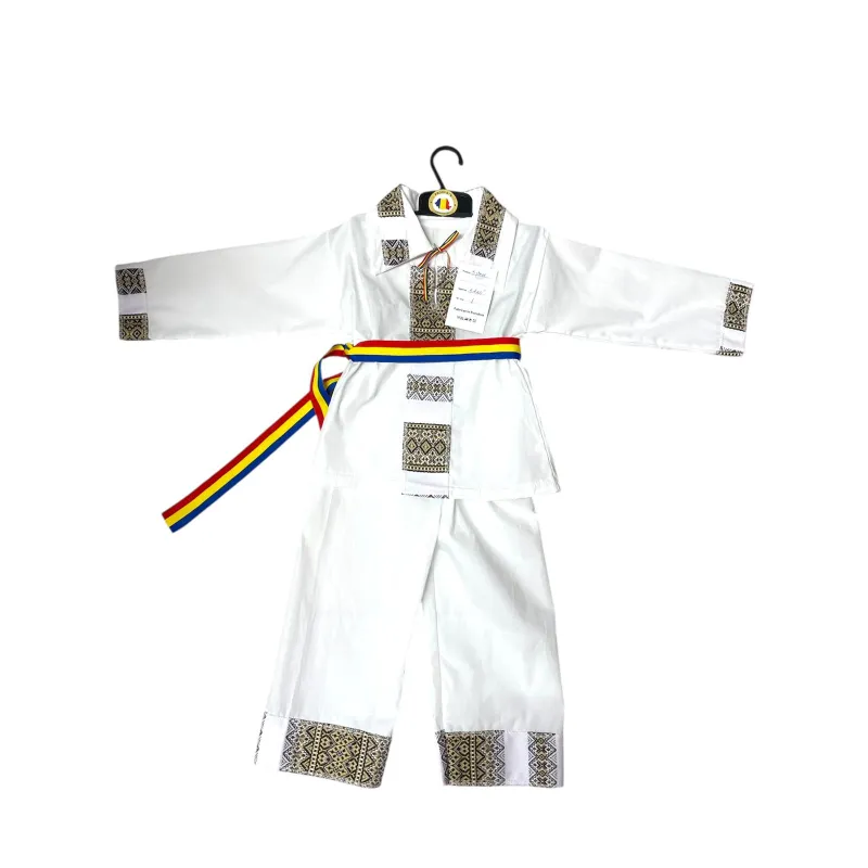 Costum Traditionat baieti cu brau tricolor - TDPITI06