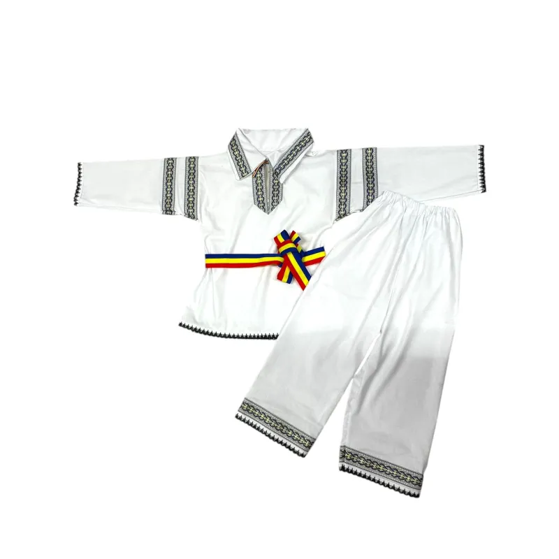 Costum traditional pentru baieti cu ie si pantaloni - TDPITI37