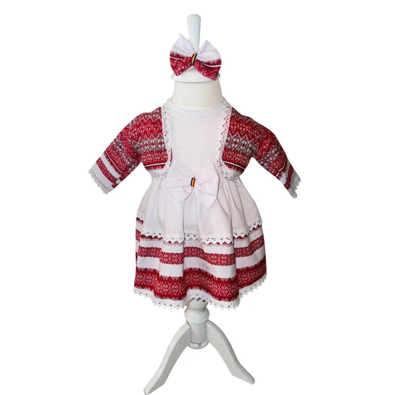 Rochia traditionala pentru fetite - cu bentita - TDPITI32