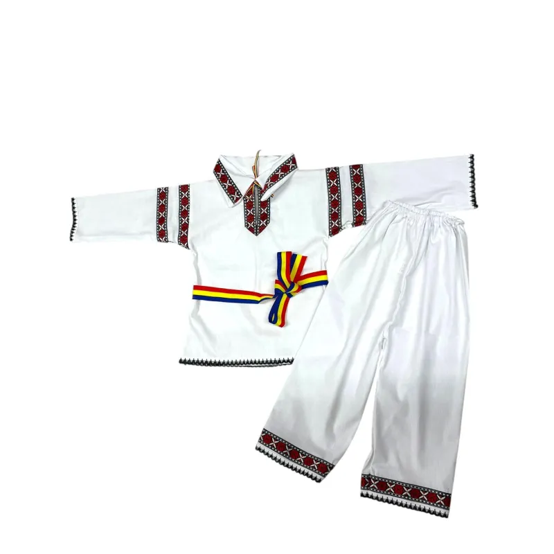 Costum traditional pentru baieti cu ie si pantaloni - TDPITI40