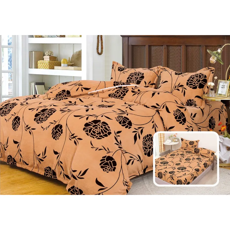 Lenjerie Cocolino 6 Piese Pentru Pat Dublu cu Elastic - XIA300