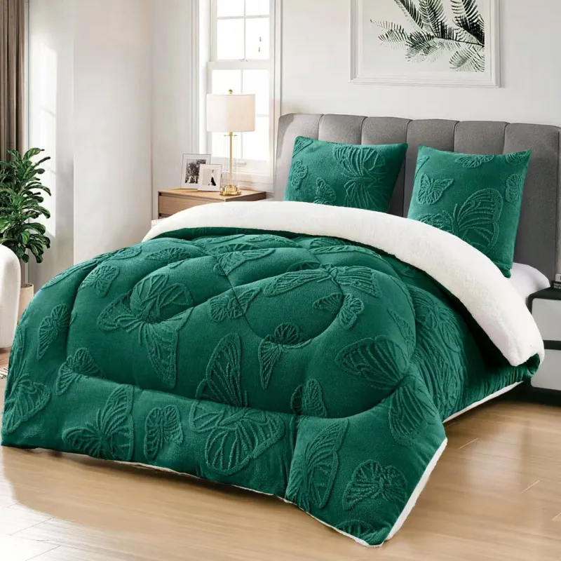 Pilota Matlasată Cocolino, cu Fluturi, Verde - XIA294