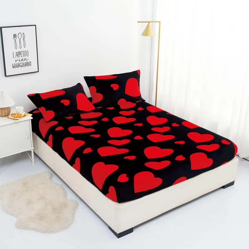 Husa de Pat Cocolino cu Elastic + 2 Fete de Perna pentru Pat Dublu - XIA304