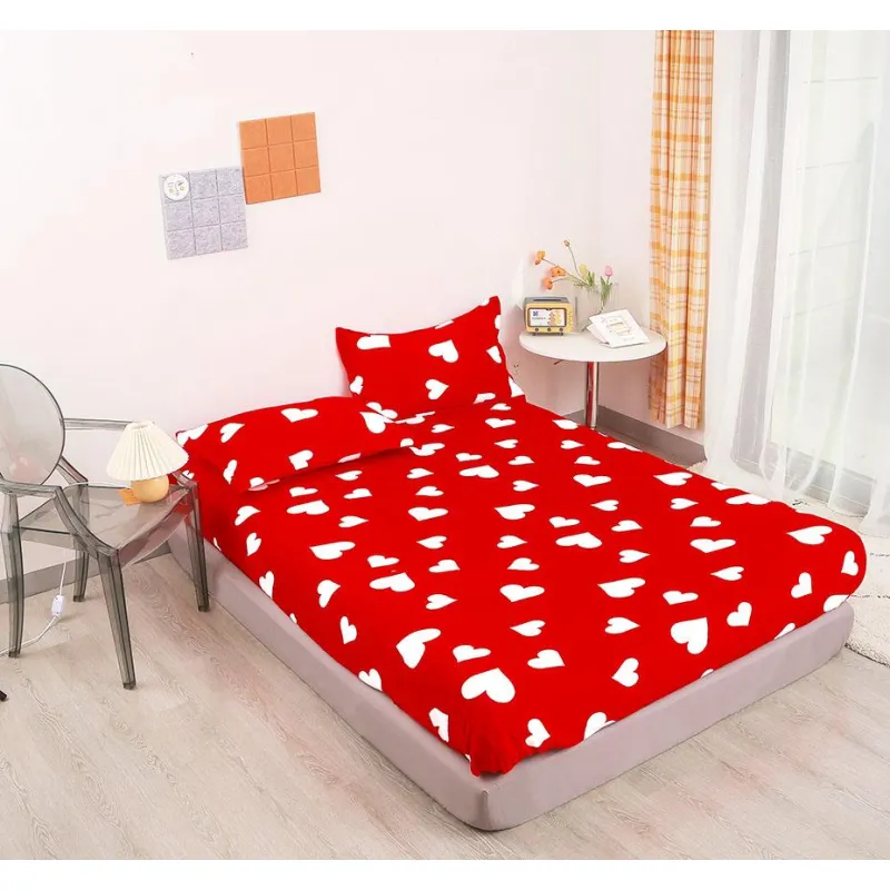 Husa de Pat Cocolino cu Elastic + 2 Fete de Perna pentru Pat Dublu - XIA306