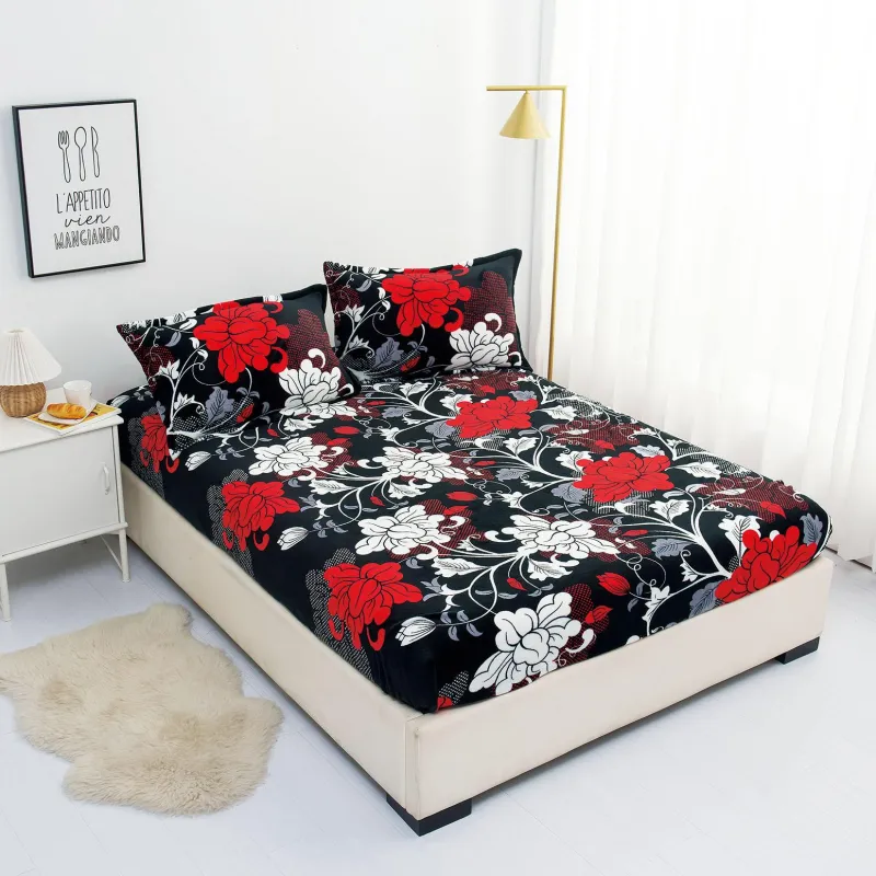 Husa de Pat Cocolino cu Elastic + 2 Fete de Perna pentru Pat Dublu - XIA311
