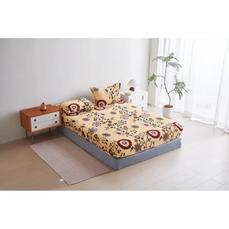 Husa de Pat Cocolino cu Elastic + 2 Fete de Perna pentru Pat Dublu - XIA314