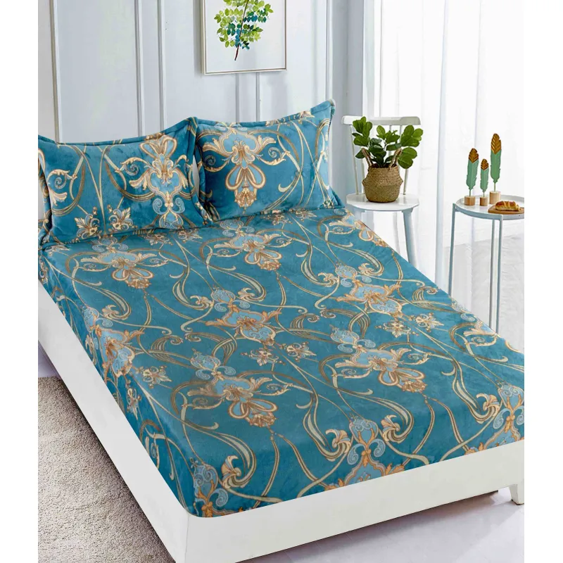 Husa de Pat Cocolino cu Elastic + 2 Fete de Perna pentru Pat Dublu - FR126