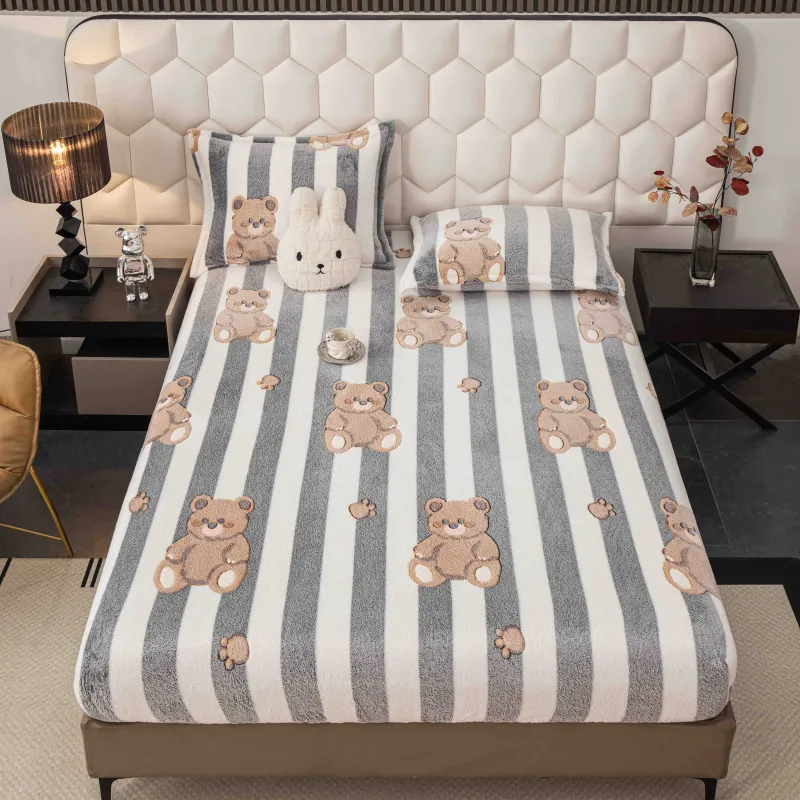 Husa de Pat Cocolino cu Elastic + 2 Fete de Perna - JO775 Verde-Turcoaz