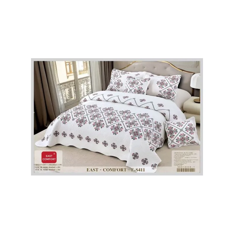 Set Cuvertura de Pat din Bumbac, 5 Piese- EAT11