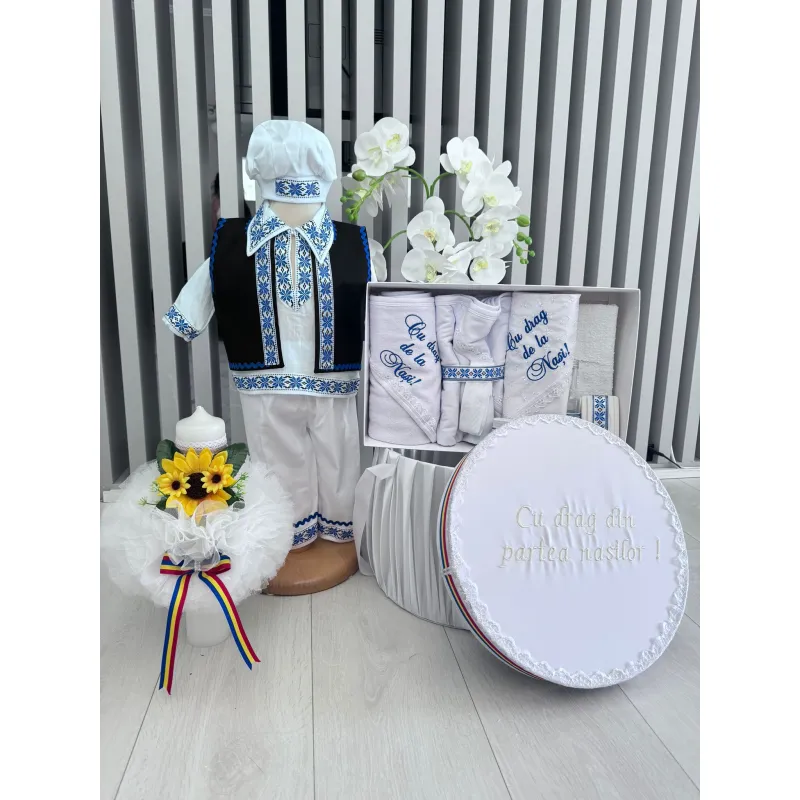 Costum botez 4 piese traditional- DPH353