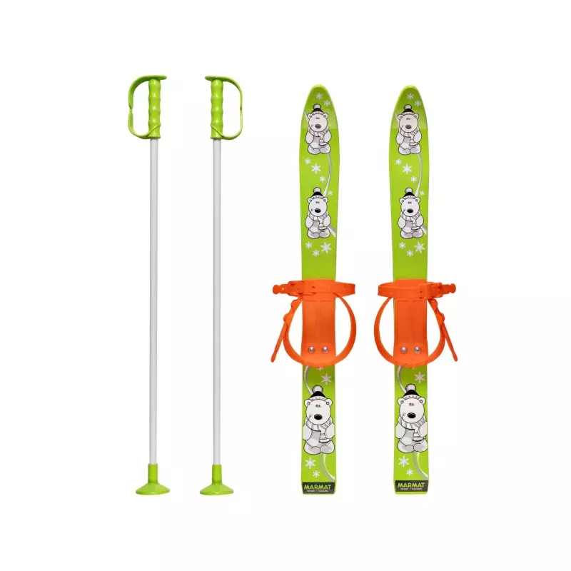 Schiuri copii Marmat 70 cm - Verde