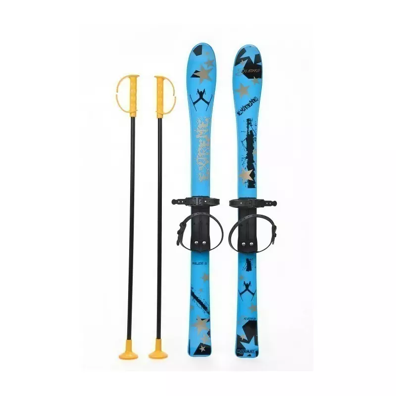 Schiuri copii Marmat 90 cm - Albastru