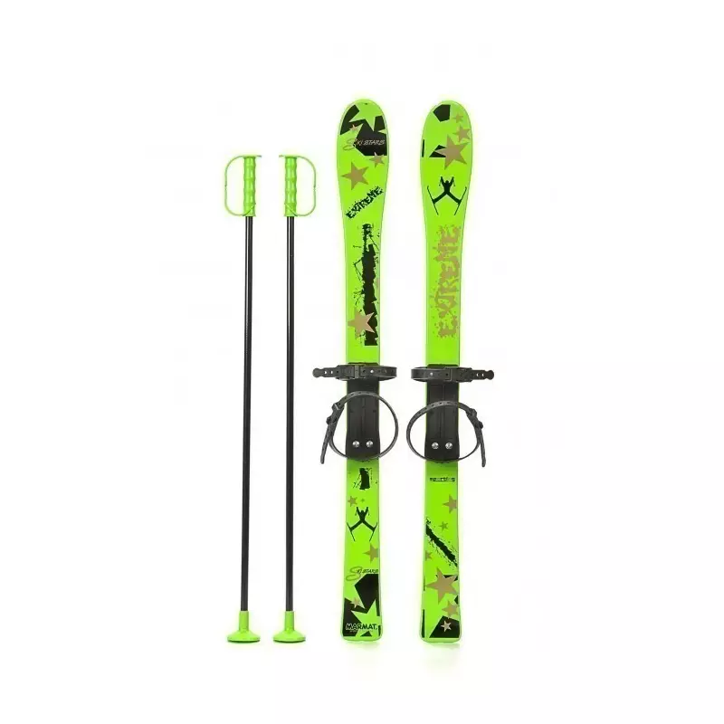 Schiuri copii Marmat 90 cm - Verde