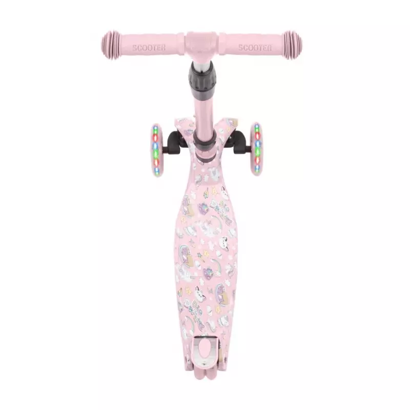 Trotineta Copii Pliabila Cu Lumini - Unicorn