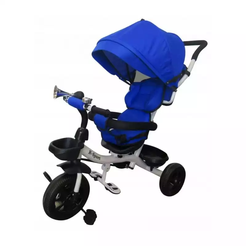 Tricicleta Copii Cu Pedale Si Maner De Impins Albastru Jucării copii