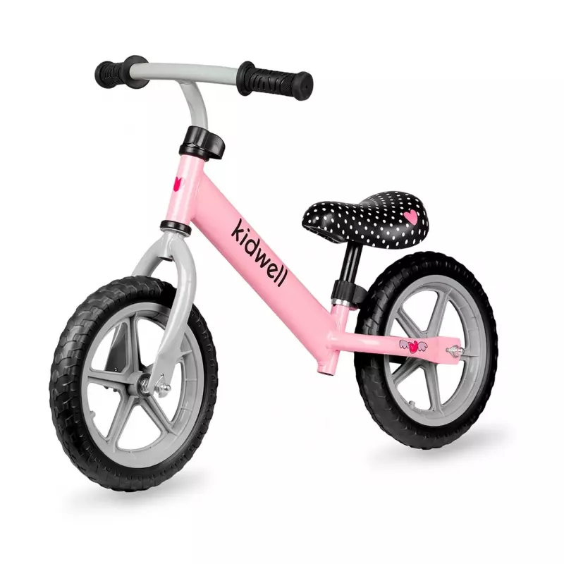 Bicicleta Fara Pedale Copii Buline -  Rebel Pink