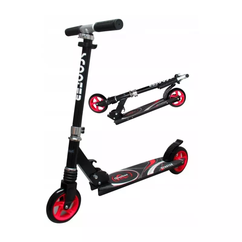 Trotineta pliabila cu roti de 145 mm R-Sport H7 - Negru - Rosu