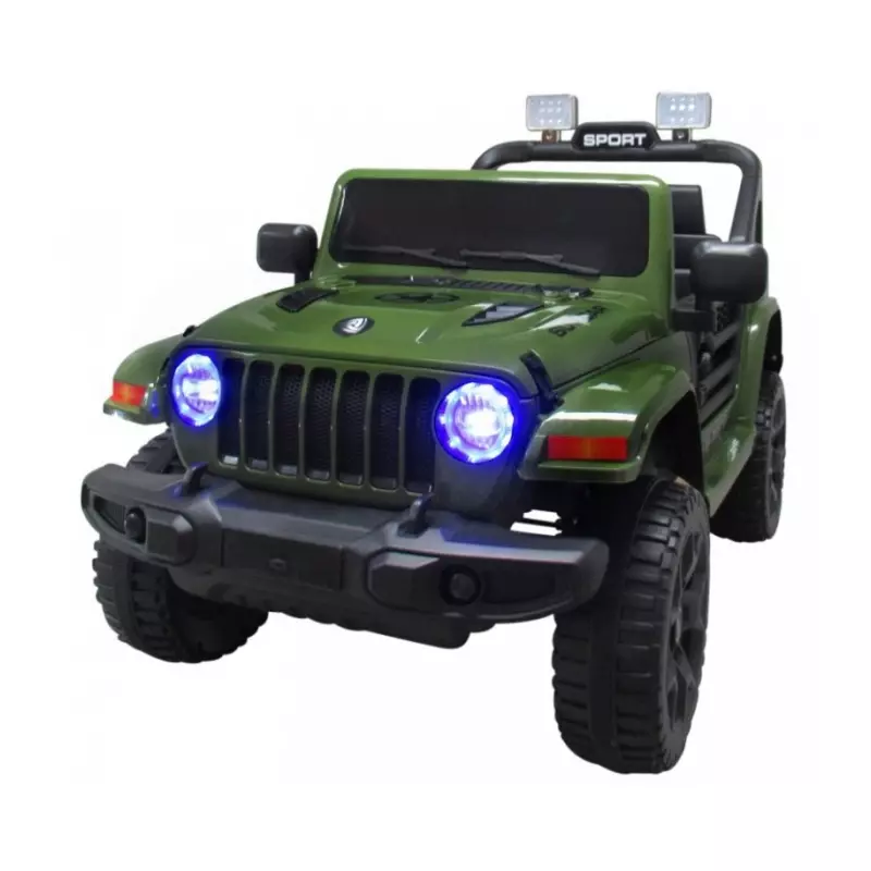Masinuta electrica cu telecomanda cu baterii si functie de balansare Jeep X10 TS-159 R-Sport - Verde