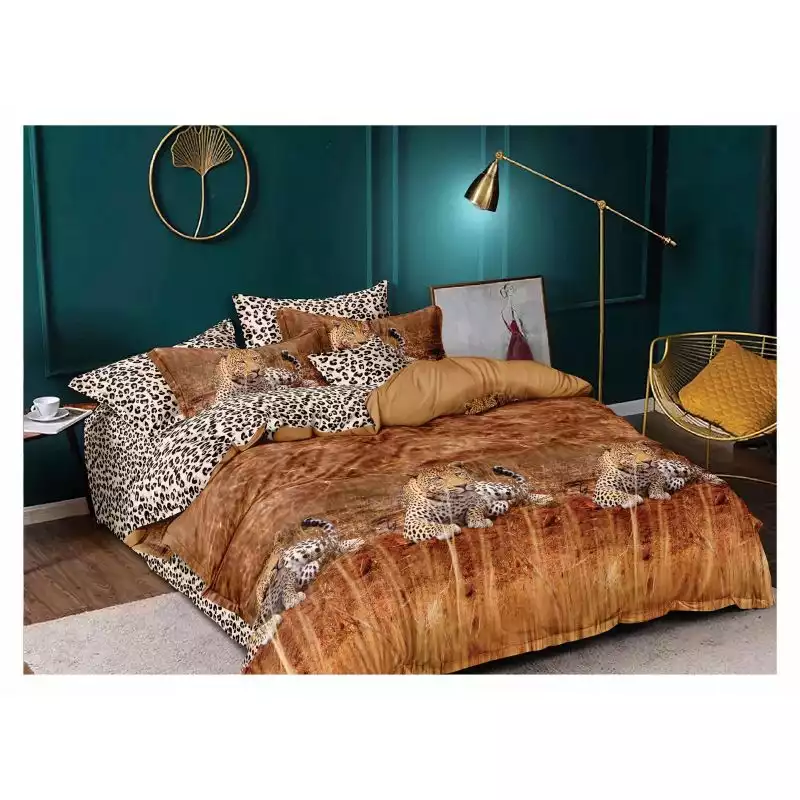 Lenjerie de lux 6 piese pentru pat dublu - bumbac  finet  - CPL22