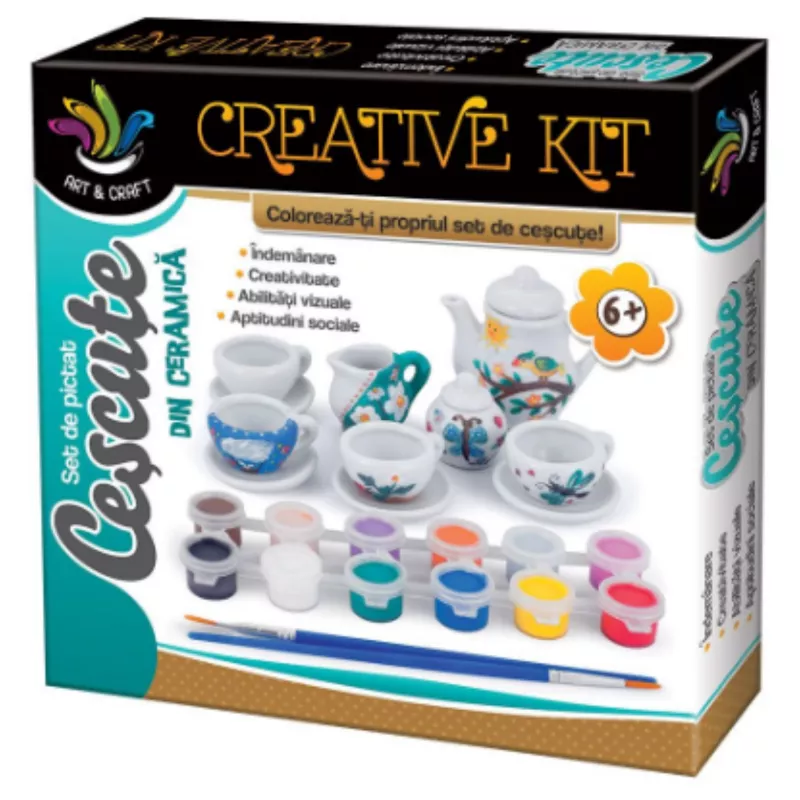 Set ceramica de pictat - joc creativ