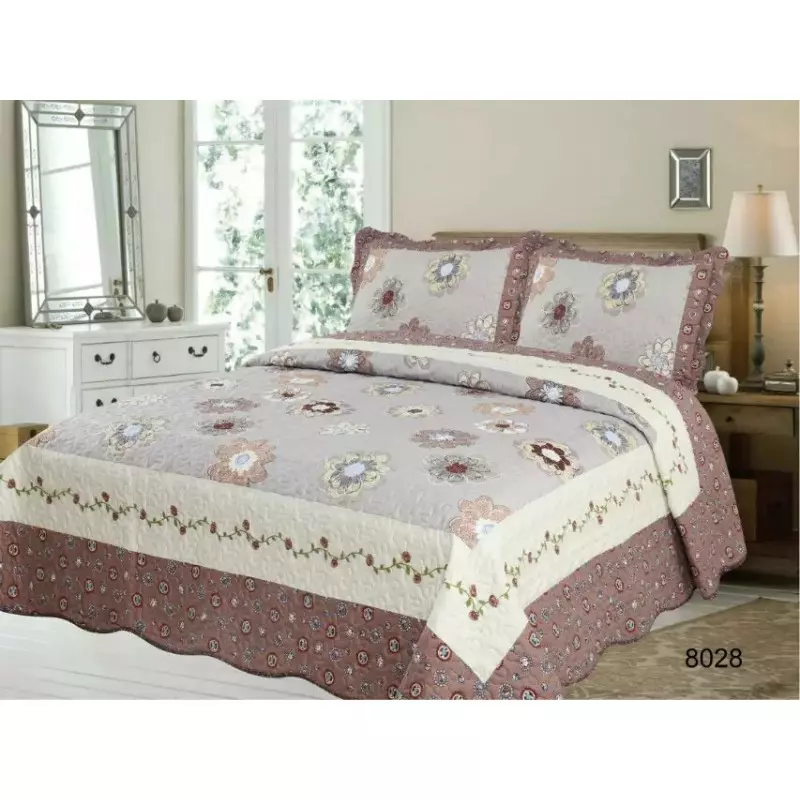 Set cuvertura de pat din bumbac - ll002